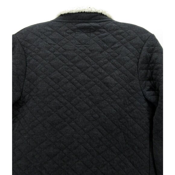 Billabong Jacket Small Wrap Open Cardigan Quilted Plush Fleece Sherpa - Picture 8 of 10